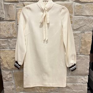 Mother of Pearl 100% Wool Tie-Neck Dress – Size 4 – New